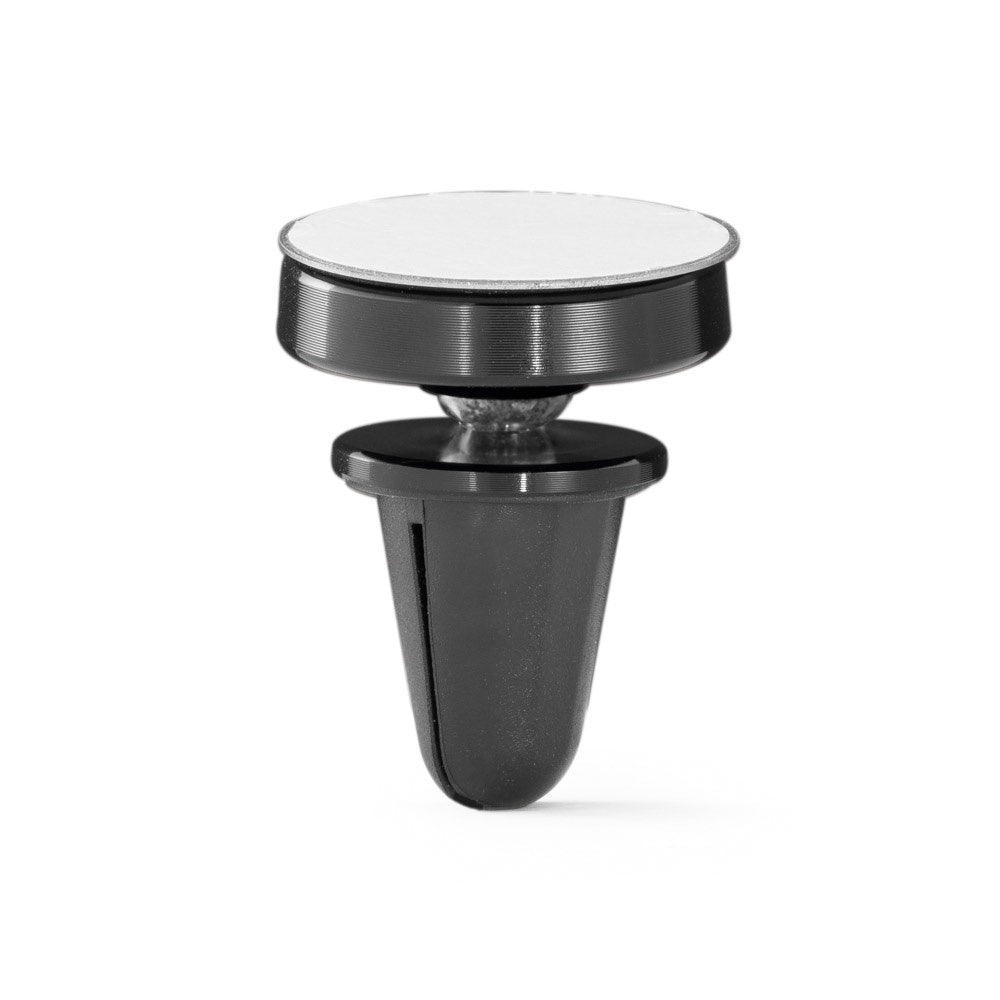 PLANCK promotional tech gadget in black (detail view) with custom logo branding