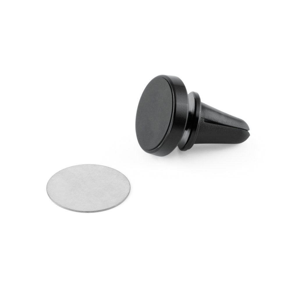PLANCK promotional tech gadget in black (detail view) with custom logo branding
