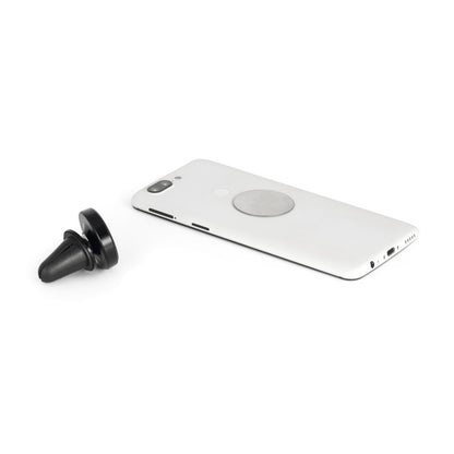 PLANCK promotional tech gadget in black (detail view) with custom logo branding