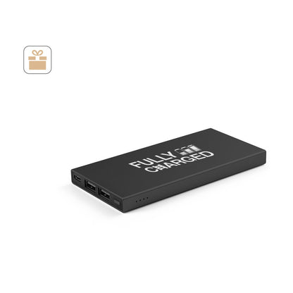DOROTHY 5 promotional power bank (complete set view) with custom logo branding