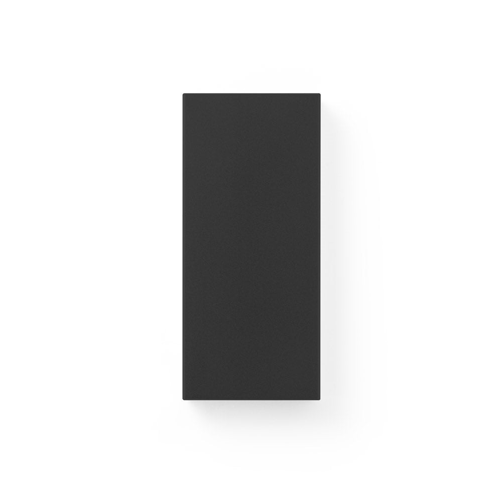 DOROTHY 10 promotional power bank in black (detail view) with custom logo branding
