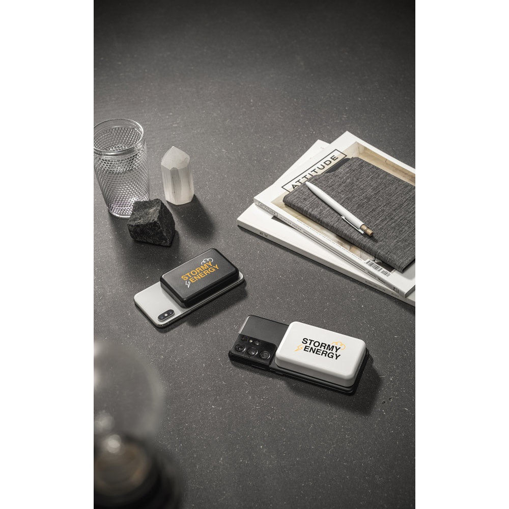 AMPERE 5 promotional power bank with custom logo branding