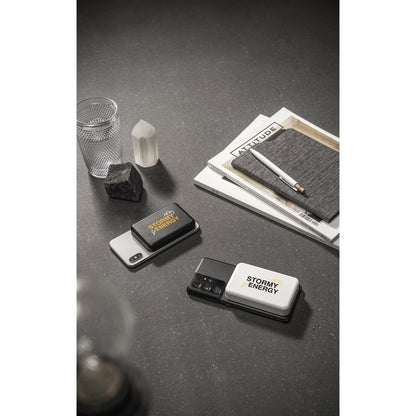 AMPERE 5 promotional power bank with custom logo branding