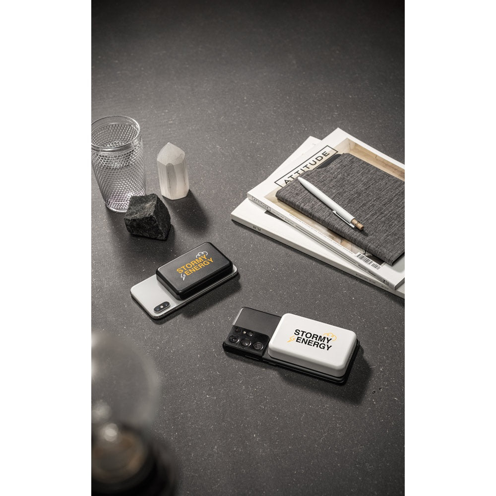 AMPERE 10 promotional power bank with custom logo branding
