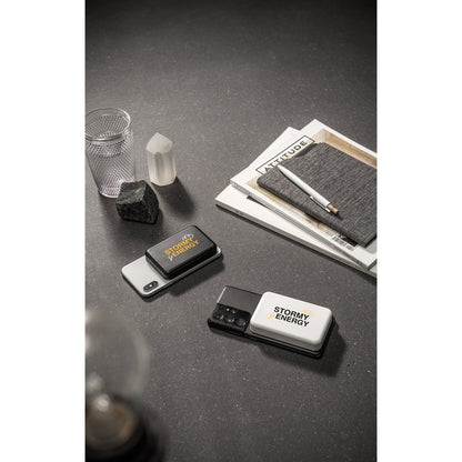 AMPERE 10 promotional power bank with custom logo branding