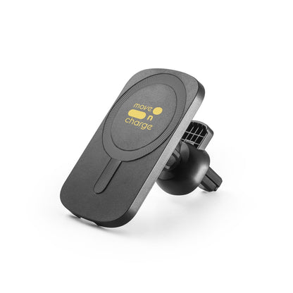 KOCH promotional power bank in black with custom logo branding