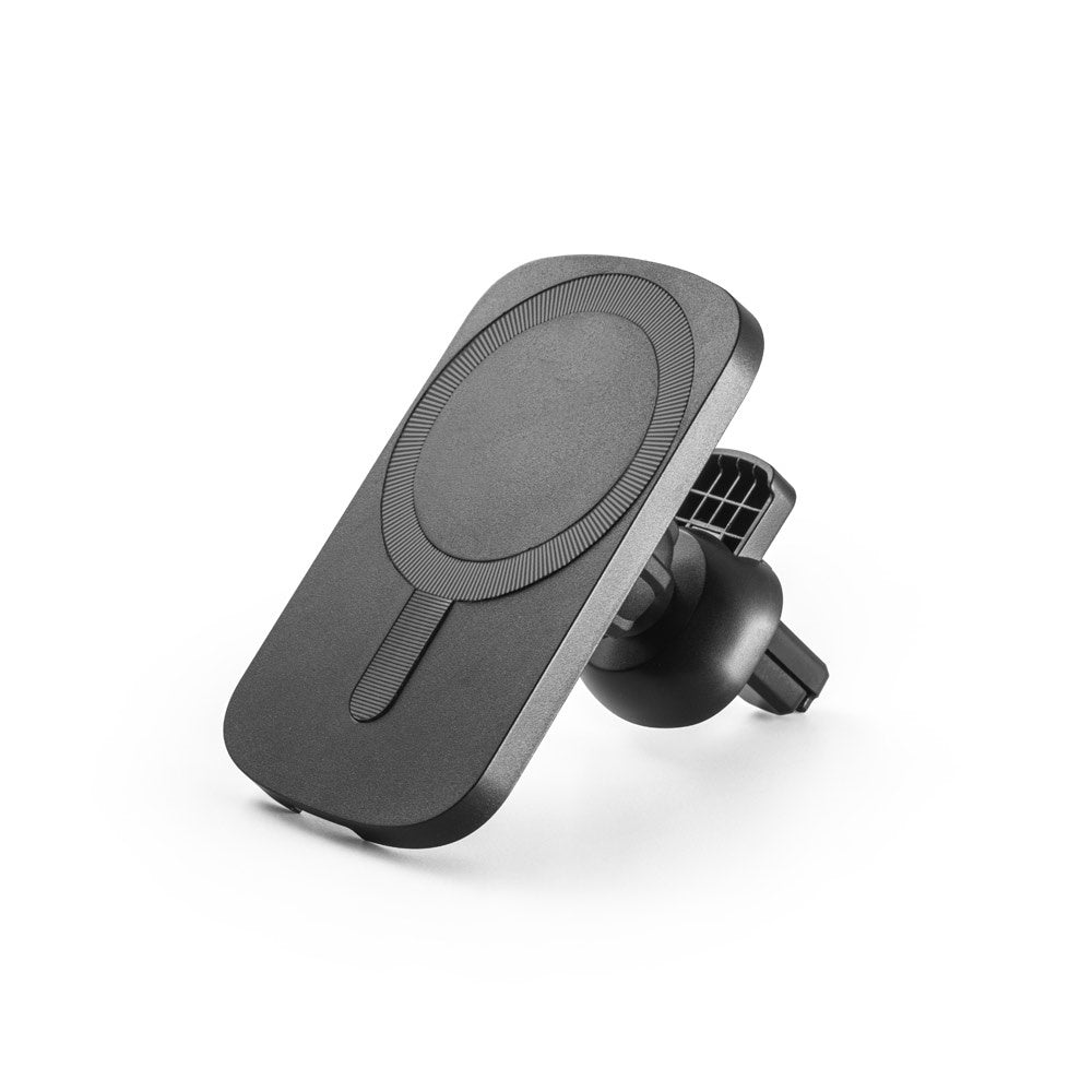 KOCH promotional power bank in black with custom logo branding