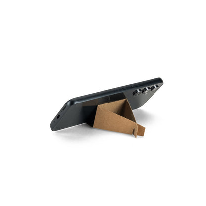 BROGLIE promotional power bank in black (detail view) with custom logo branding