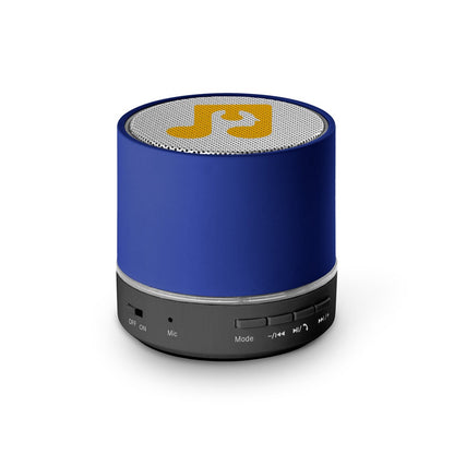 RE-PEREY promotional speaker in blue with custom logo branding