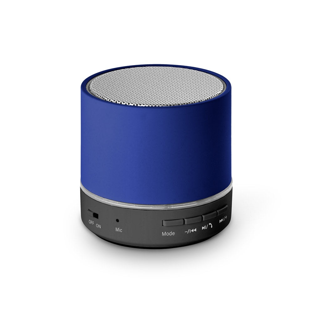 RE-PEREY promotional speaker in blue with custom logo branding