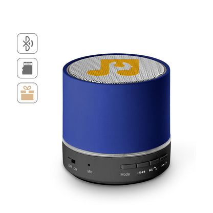 RE-PEREY promotional speaker (complete set view) with custom logo branding