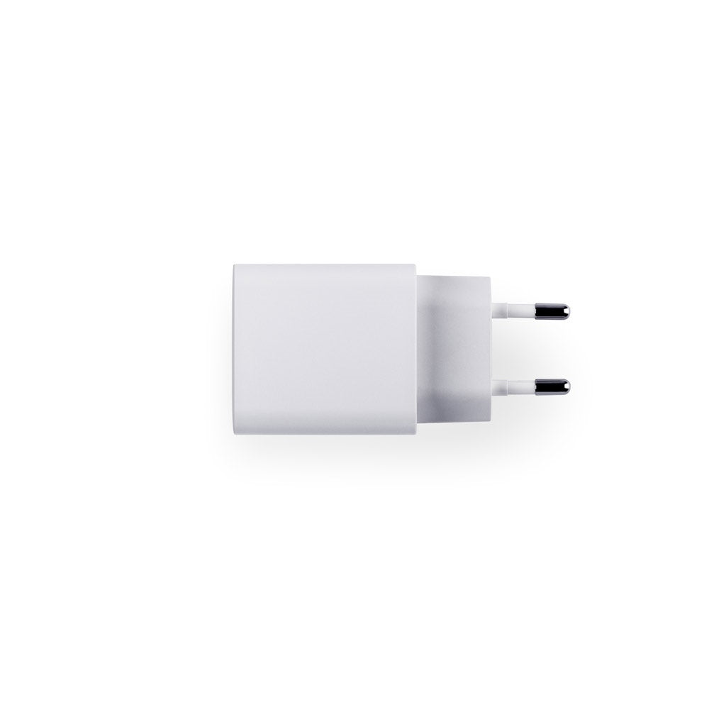 WEGENER promotional tech gadget in white (detail view) with custom logo branding