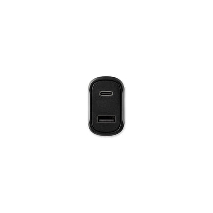 DIRAC promotional travel accessory in black (detail view) with custom logo branding