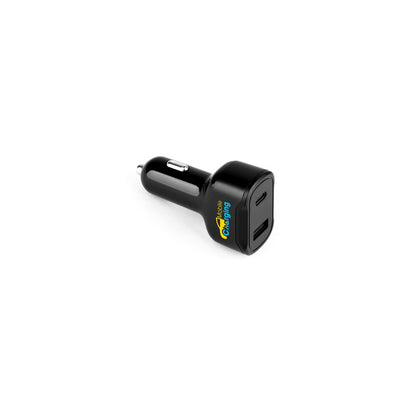 DIRAC promotional travel accessory in black with custom logo branding