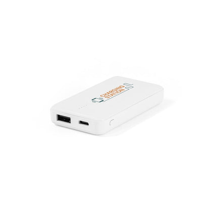 SHERYL promotional power bank in white with custom logo branding