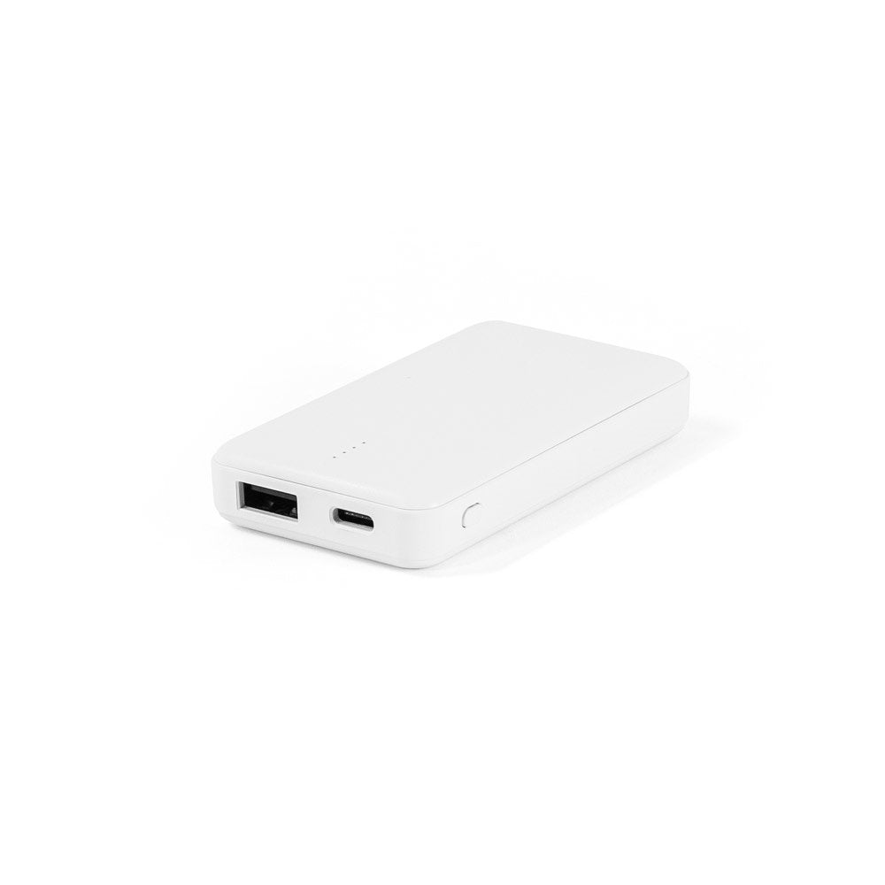 SHERYL promotional power bank in white with custom logo branding