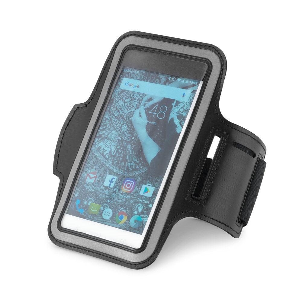 CONFOR promotional tech gadget in black with custom logo branding