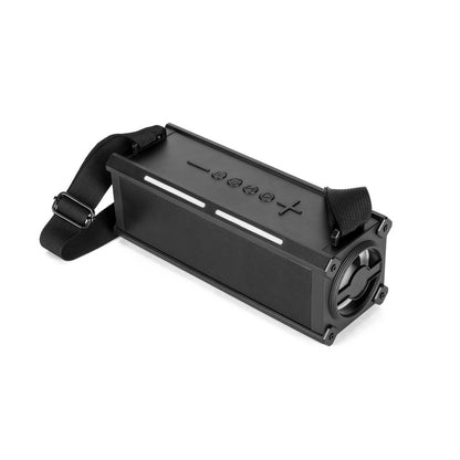 Timberlake promotional speaker in black with custom logo branding