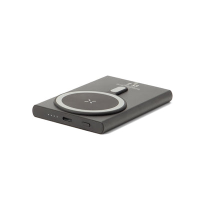 WRIGHT 5 promotional power bank in black with custom logo branding