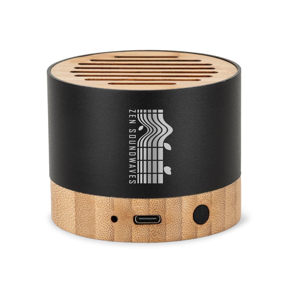 FERDINAND promotional speaker in black with custom logo branding