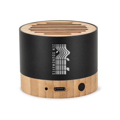 FERDINAND promotional speaker in black with custom logo branding