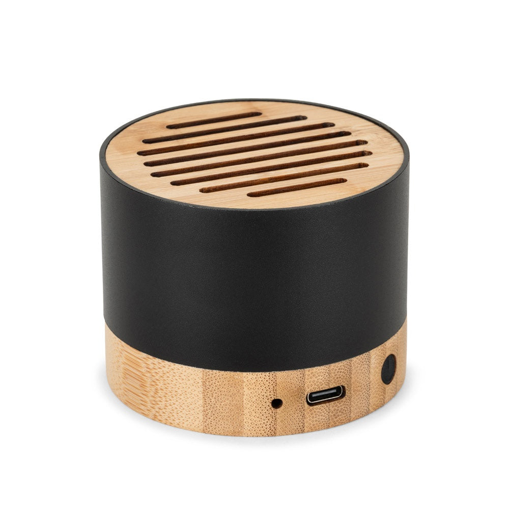 FERDINAND promotional speaker in black with custom logo branding