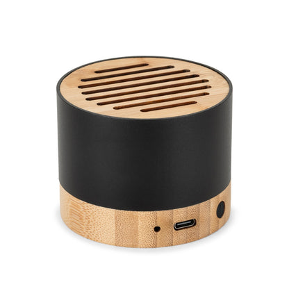 FERDINAND promotional speaker in black with custom logo branding