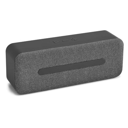 THUNDER promotional speaker in dark grey with custom logo branding