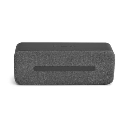 THUNDER promotional speaker in dark grey with custom logo branding