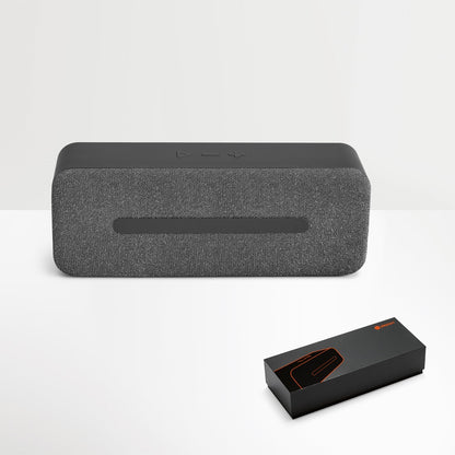 THUNDER promotional speaker (complete set view) with custom logo branding