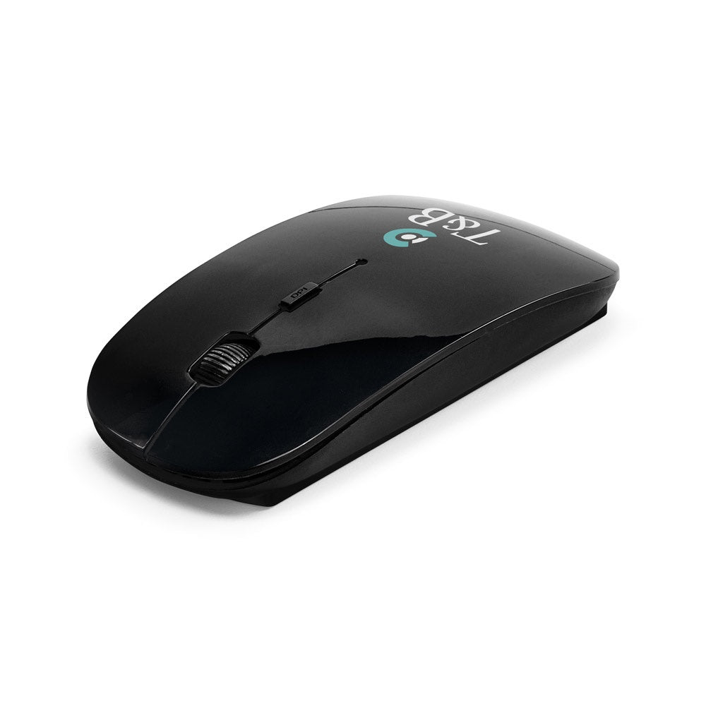 BLACKWELL promotional tech gadget in black with custom logo branding