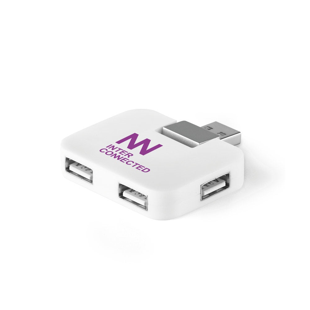 JANNES promotional power bank (complete set view) with custom logo branding
