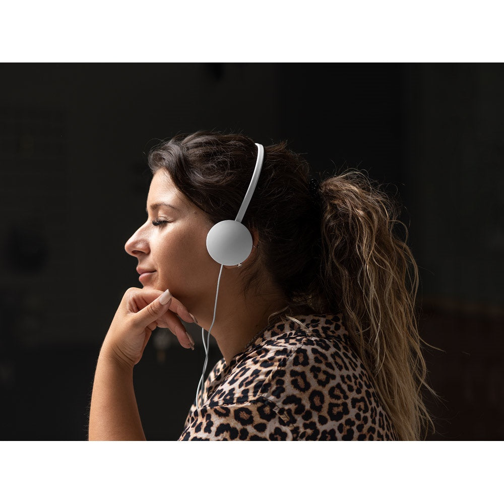 VOLTA promotional headphones with custom logo branding