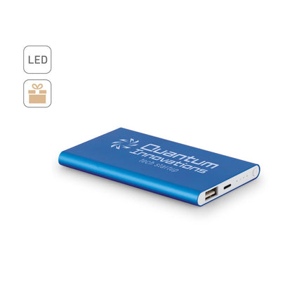 MARCET promotional power bank (complete set view) with custom logo branding
