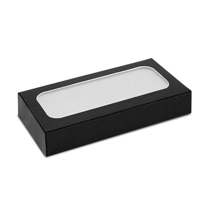NOBEL promotional power bank in satin silver (gift box packaging) with custom logo branding