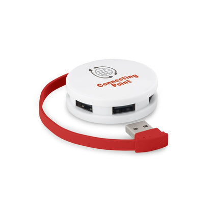 GARDNER promotional power bank in red with custom logo branding