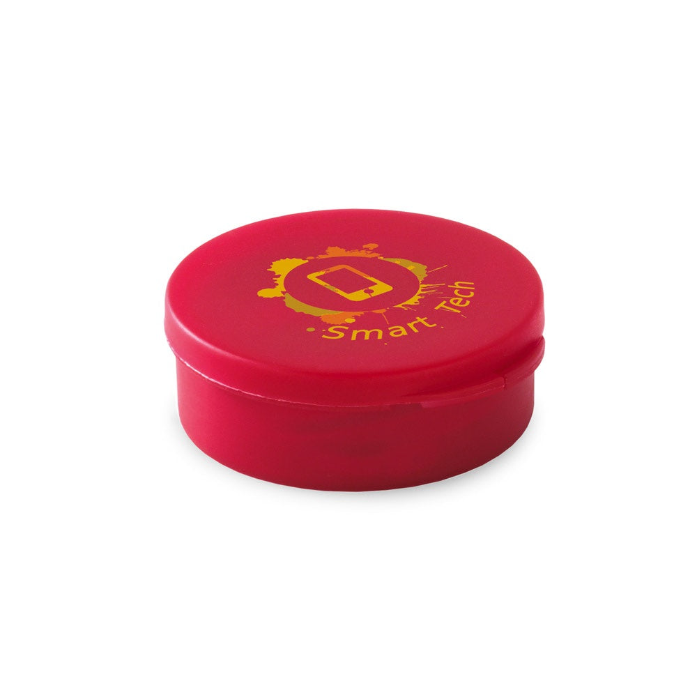GERMAIN promotional headphones in red with custom logo branding