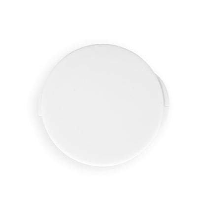 GERMAIN promotional headphones in white (detail view) with custom logo branding