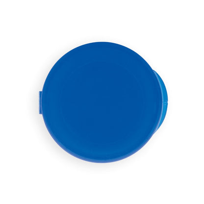 GERMAIN promotional headphones in royal blue (detail view) with custom logo branding