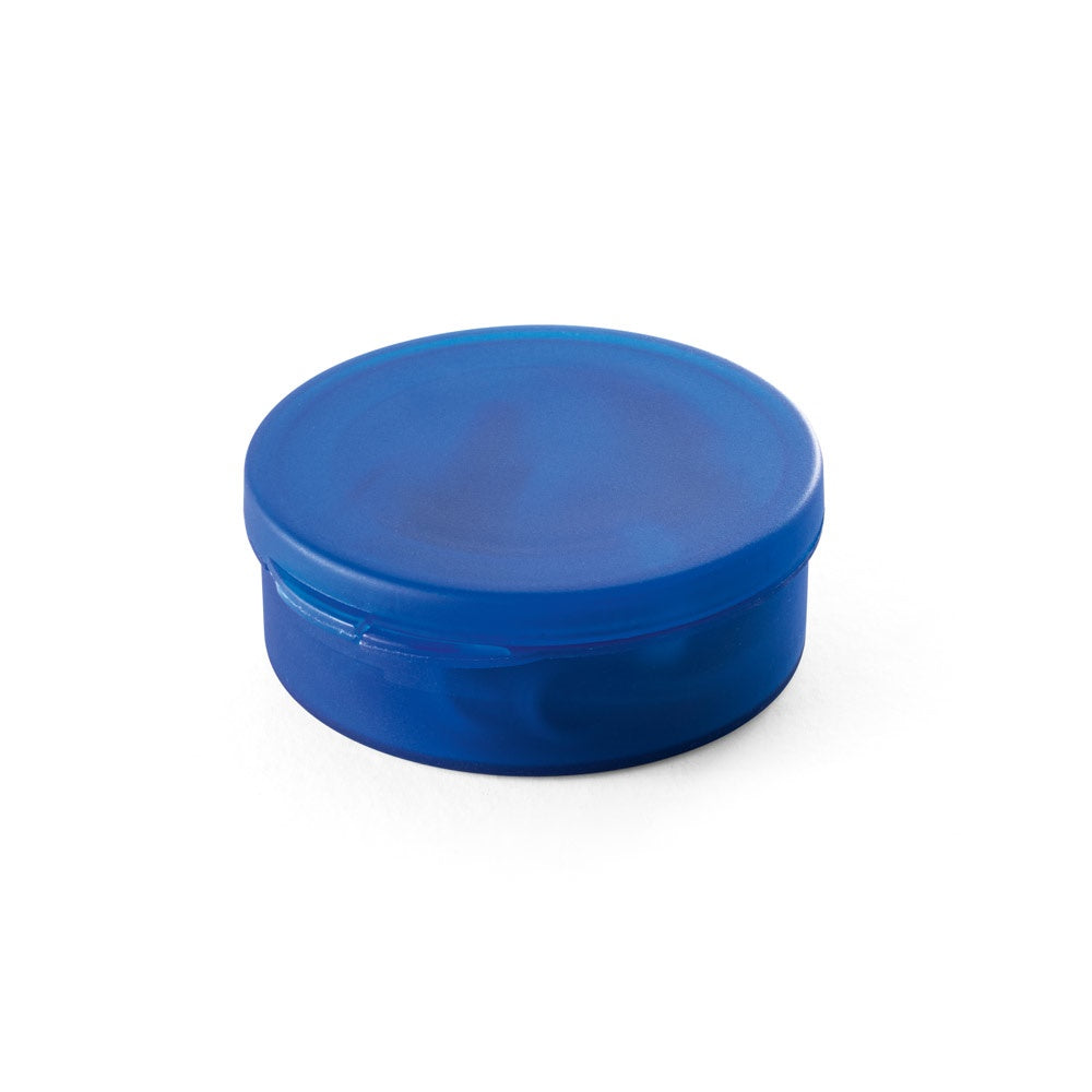 GERMAIN promotional headphones in royal blue with custom logo branding