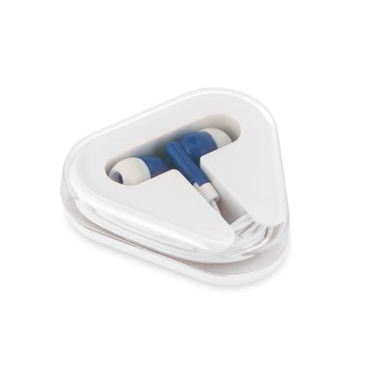 FARADAY promotional headphones in royal blue with custom logo branding