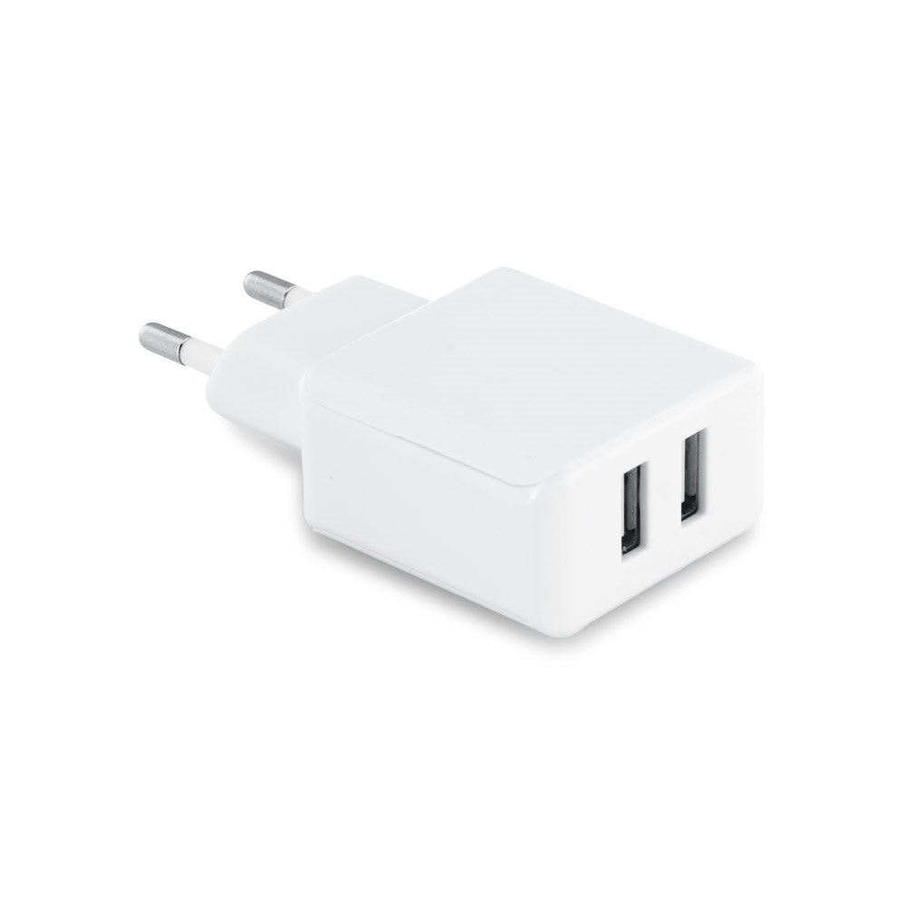 REDI promotional power bank in white with custom logo branding