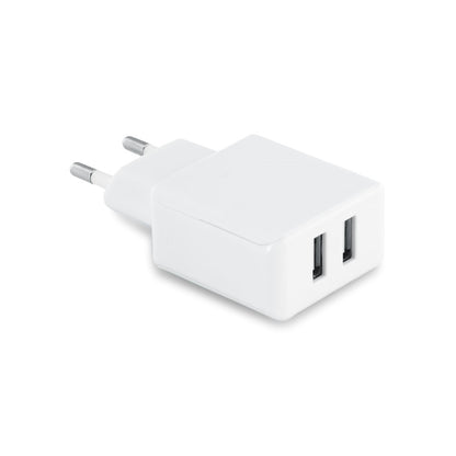 REDI promotional power bank in white with custom logo branding