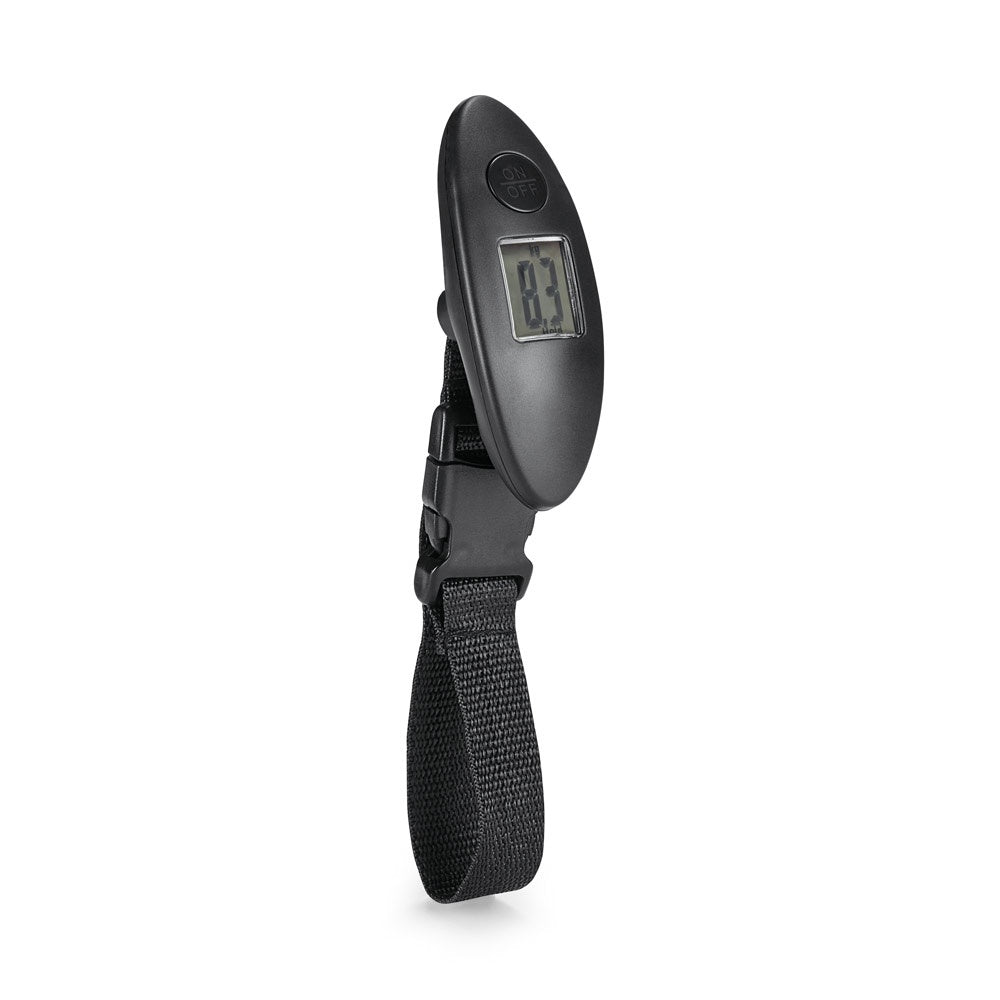 CHECKIN promotional travel accessory in black with custom logo branding