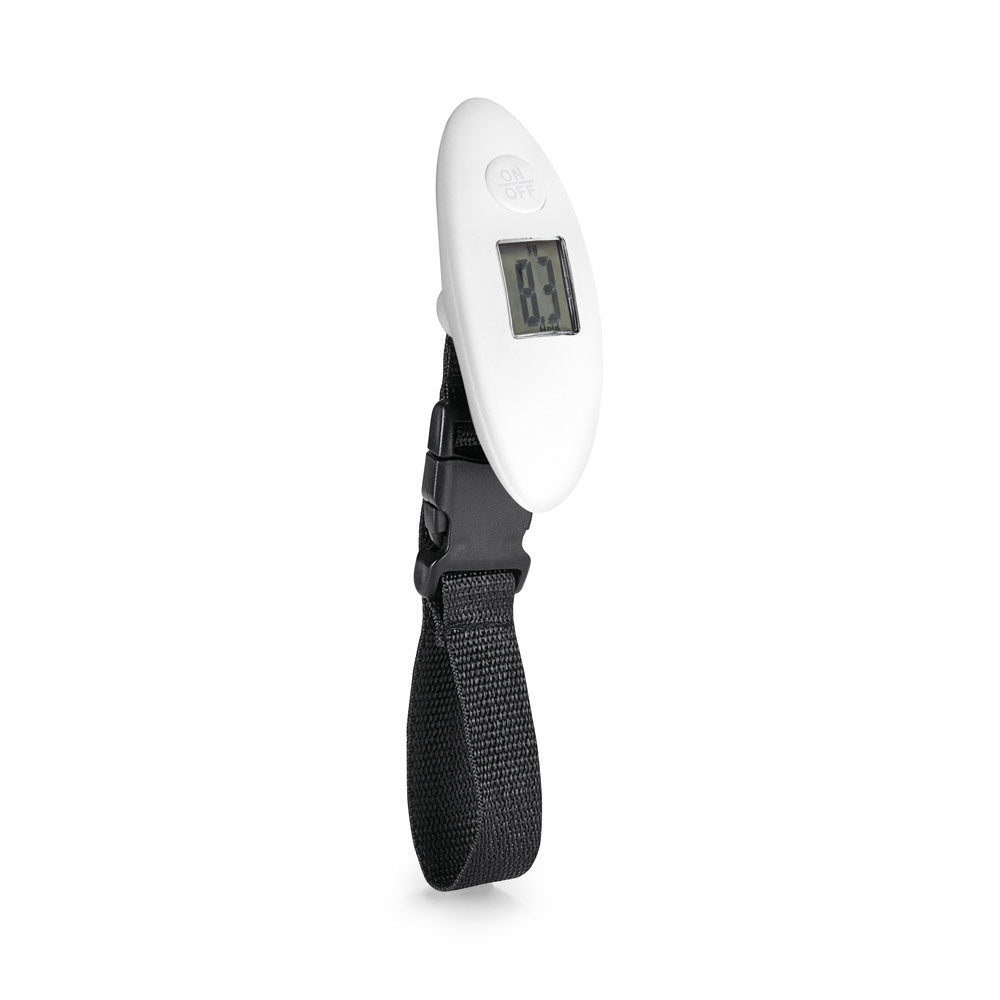 CHECKIN promotional travel accessory in white with custom logo branding