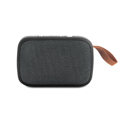 GANTE promotional speaker in grey (detail view) with custom logo branding