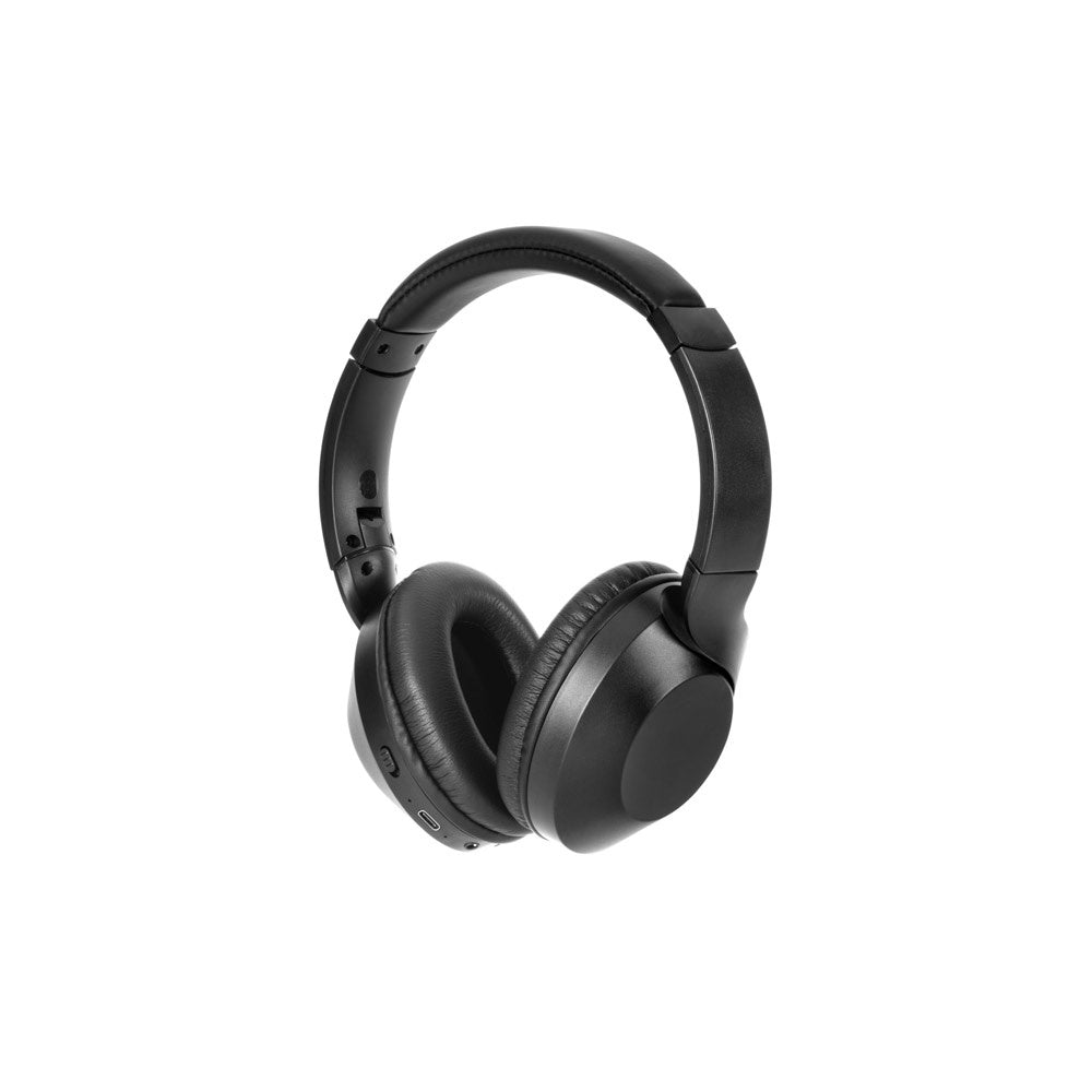HENDRIX promotional headphones in black with custom logo branding