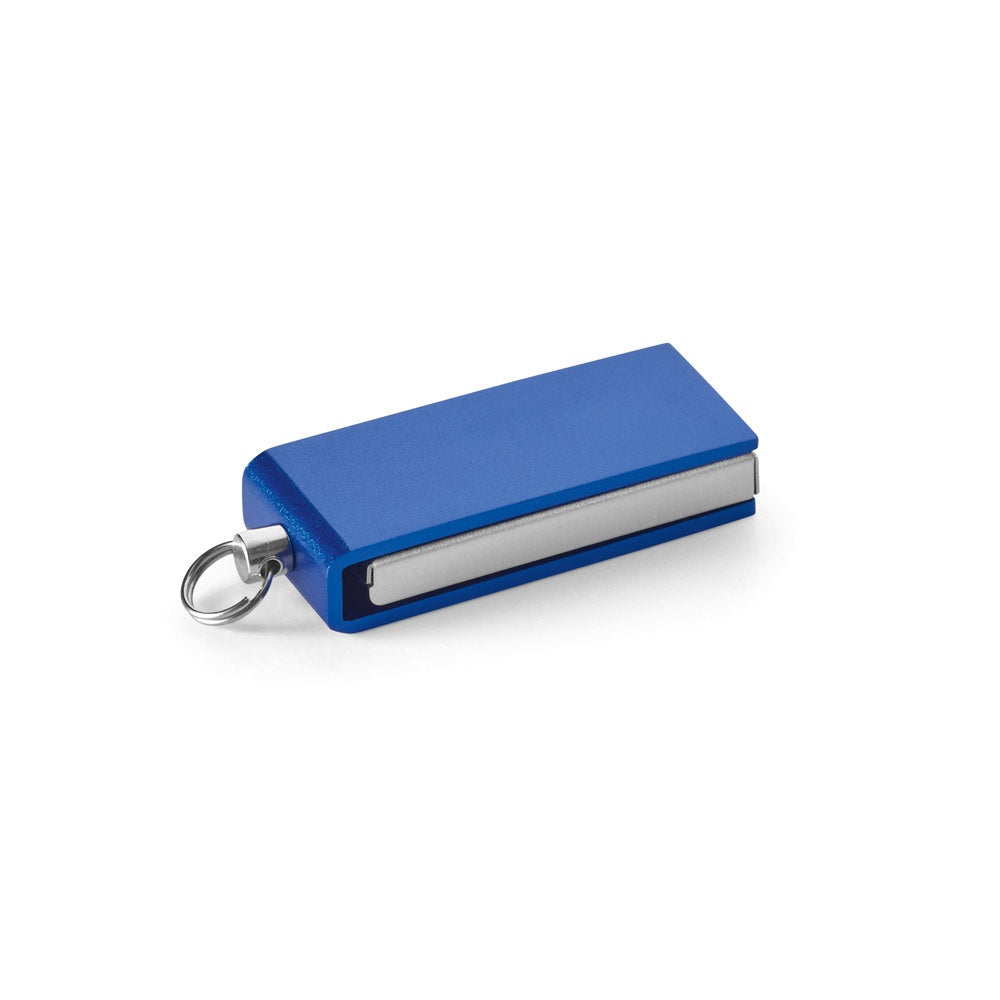 SIMON 8GB promotional USB drive in royal blue with custom logo branding