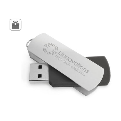 BOYLE 8GB promotional USB drive (complete set view) with custom logo branding