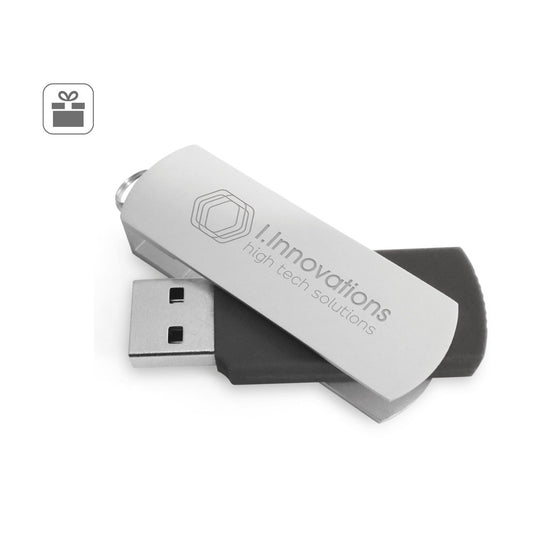 BOYLE 8GB promotional USB drive (complete set view) with custom logo branding